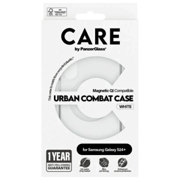 Чохол для Samsung Galaxy S24 CARE від PanzerGlass Flagship QI Case прозорий