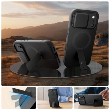 Etui Ochronne do iPhone 17 Pro Tech-Protect Kevlar Aura MagSafe Black