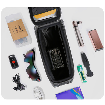 Велосипедна сумка Wildman Front Frame Bicycle Bag ES10X handlebar holder for phone 1.2l Black