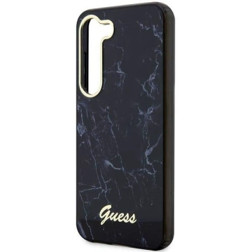 Etui Guess GUHCS23MPCUMAK do Samsung Galaxy S23 Plus S916 černé/černé pevné pouzdro Marble