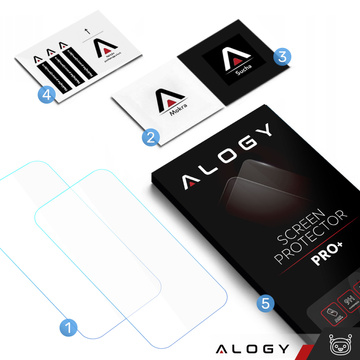 2x 9H Tempered Glass for iPhone 15 / 15 Pro Alogy Screen Protector PRO
