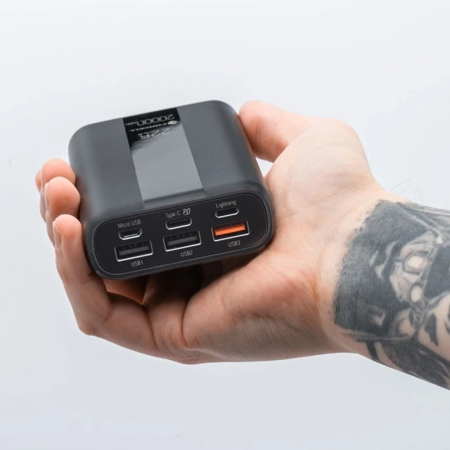 Powerbanka Forcell F-Energy P20K2 20000mAh PD 22,5W QC3.0 čierna