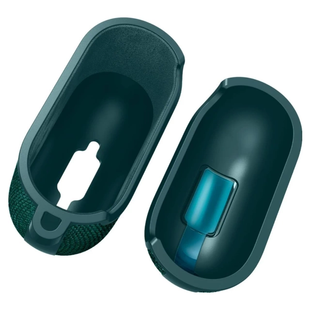 Чохол для Apple AirPods 4 Spigen Urban Fit Midnight Green Carabiner