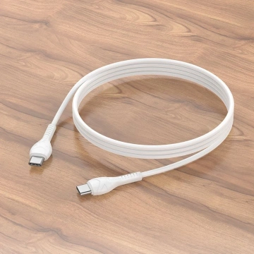 Nabíjací kábel HOCO Type-C na Type-C X37 1m biely PD 60W rýchlonabíjací