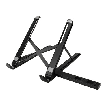 Alogy portable laptop table desk stand phone stand adjustable Black