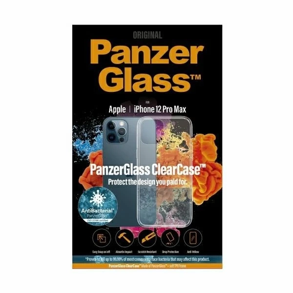 Etui PanzerGlass ClearCase pro iPhone 12 Pro Max 6,7" antibakteriální čiré