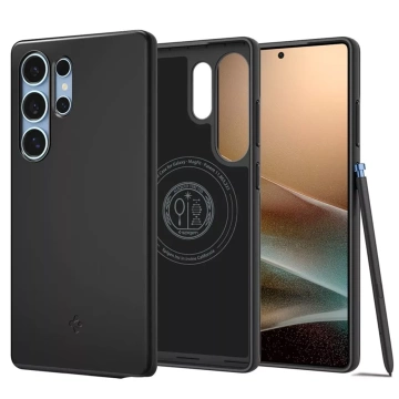 Pouzdro Spigen Thin Fit Mag MagSafe pro Samsung Galaxy S25 Ultra černé