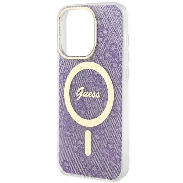 Чохол для телефону Guess GUHMP14LH4STU для Apple iPhone 14 Pro 6.1" purple/purple hardcase 4G MagSafe
