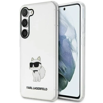 Protective phone case Karl Lagerfeld KLHCS23MHNCHTCT for Samsung Galaxy S23 Plus S916 transparent hardcase Ikonik Choupette