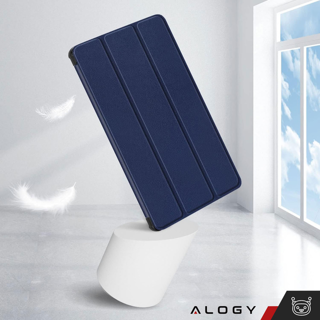 Lenovo Tab M9 2023 9" tablet case TB310XU TB310FU Alogy Book Cover Case with protective Navy Blue Glass