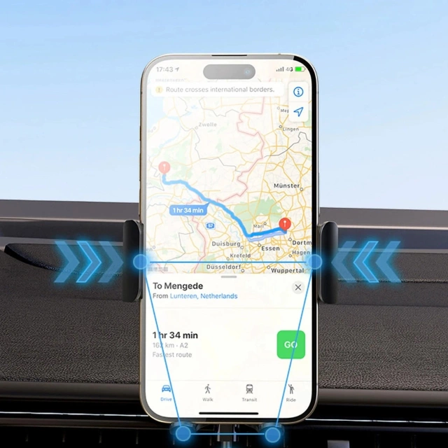 Uchwyt Wozinsky WUMID z Ładowarką Indukcyjną 15W do Auta Czarny