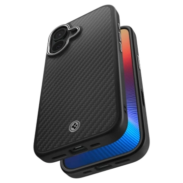 Etui do iPhone 17 Spigen Enzo Aramid ”T” Mag MagSafe Black/Silver