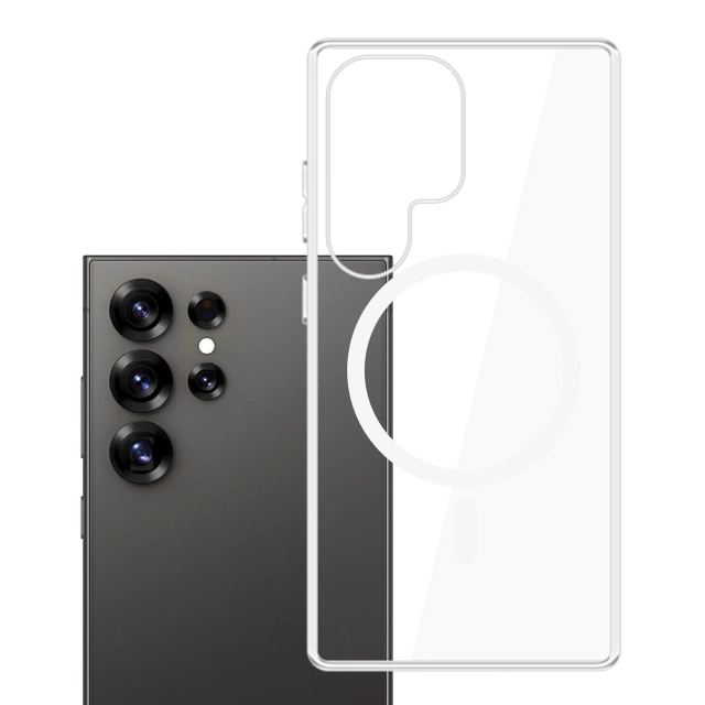 Чохол для Samsung Galaxy S25 Ultra 3mk Clear MagCase MagSafe Transparent