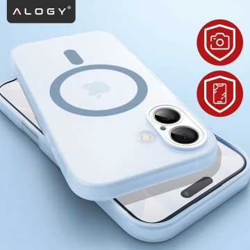 Kryt pre Apple iPhone 16 Pro Max Alogy MagSafe Hybrid Matte Case Matný kryt s ochranou šošovky čierny