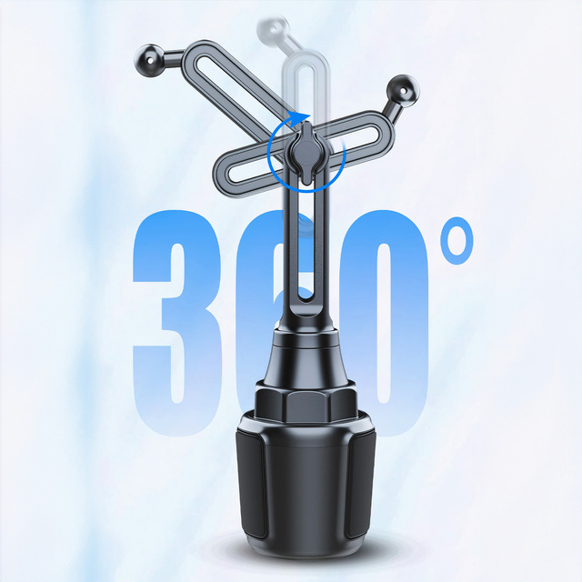 Car holder Cup Holder for the car universal for the phone in place of the cup Black