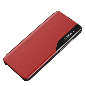 Eco Leather View Case елегантний чохол з клапаном і функцією підставки для Samsung Galaxy A73 red