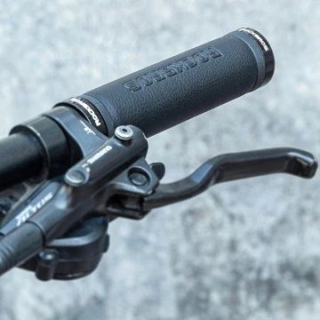 Rockbros 40210003001 Mikrofaser-Fahrradlenkergriffe – Schwarz