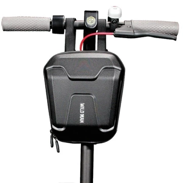 Сумка для самоката WILDMAN TS9 2.5L Чорна сумка на кермо PU EVA