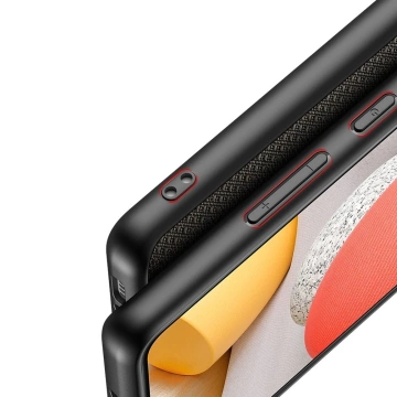 Kryt pouzdra Dux Ducis Fino potažený nylonovým materiálem pro Samsung Galaxy A42 5G zelený
