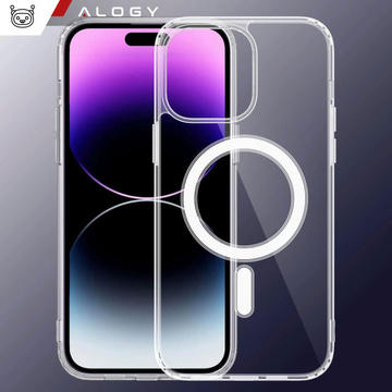 Case for iPhone 15 Pro MagSafe Hybrid Case Cover Shock Clear Alogy Transparent