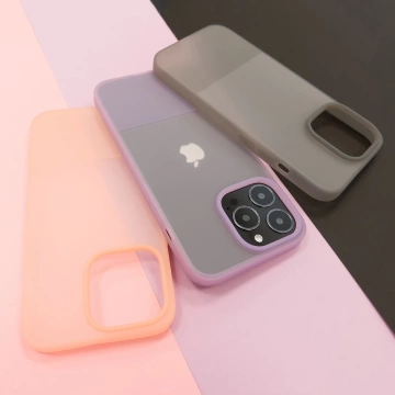 Silikónový kryt Kingxbar série Plain pre iPhone 13 Pro sivý