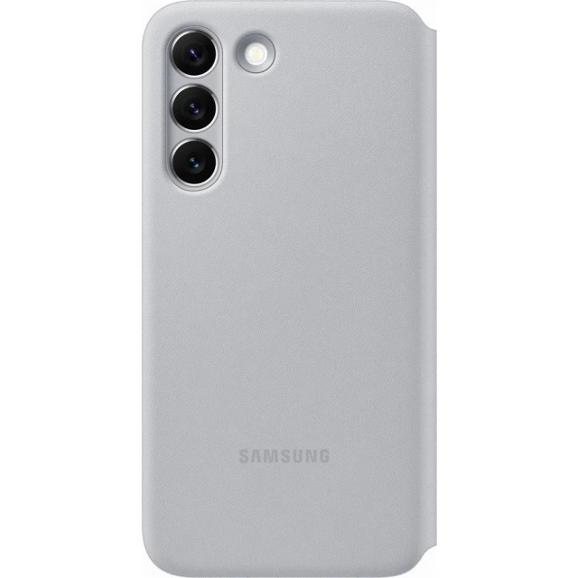 Kryt Samsung LED View Cover s LED displejem pro Samsung Galaxy S22 světle šedý (EF-NS901PJEGEE)