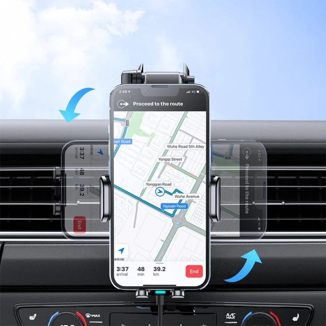 Joyroom car holder with 15W wireless charger for dashboard black (JR-ZS245)