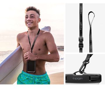 Vodotěsné pouzdro Spigen A621 IPX8 na telefon univerzální vodotěsné pouzdro do pasu Black
