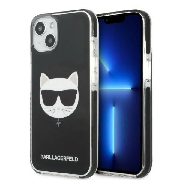 Protective phone case Karl Lagerfeld KLHCP13STPECK for Apple iPhone 13 Mini 5.4" hardcase black/black Choupette Head