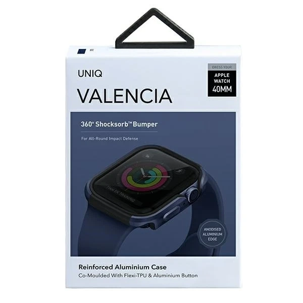Захисний чохол UNIQ Valencia для Apple Watch Series 4/5/6/SE 40mm blue/atlantic blue
