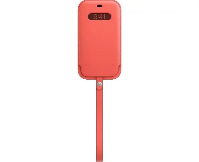 Etui futerał do Apple iPhone 12 Pro Max, kolor Pink Citrus - Leather Sleeve
