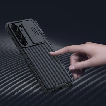 Kryt Nillkin CamShield Pro Case pro kryt Samsung Galaxy S23 s krytem fotoaparátu modrý