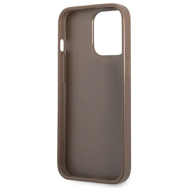 Etui Guess GUHCP13LP4TPW do iPhone 13 Pro / 13 6,1" pevné puzdro 4G slot na karty s trojuholníkom
