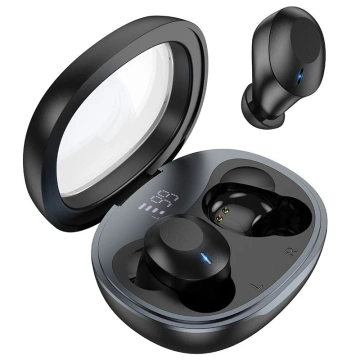 Бездротові Bluetooth-навушники HOCO TWS EQ3 – чорні з зарядним кейсом