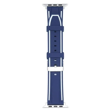 Beline Solid Silicone Smartwatch Strap for Apple Watch 42/44/45/49mm темно-синій/білий темно-синій/білий