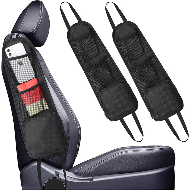 2x Boční organizér do auta Potah na autosedačku Alogy Car Black