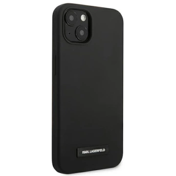 Karl Lagerfeld KLHCP13MSLMP1K iPhone 13 6,1" hardcase czarny/black Silicone Plaque