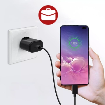 Originální nabíječka Samsung USB-C 25W kabel typu C 180cm Premium Super Fast Charge Set White
