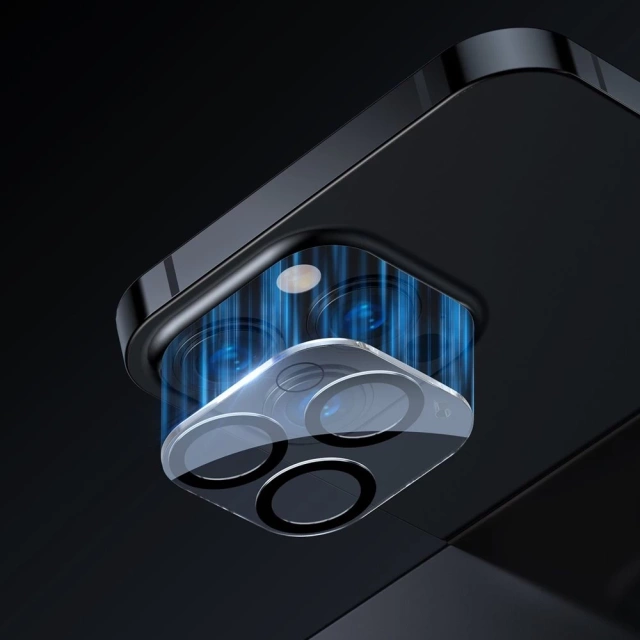 Baseus 2x Panzerglas 0,3 mm für die gesamte Kameralinse iPhone 13 Pro Max / iPhone 13 Pro (SGQK000102)