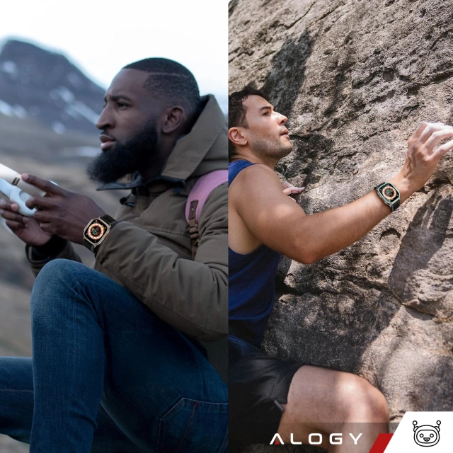 Tvrdené sklo pre Apple Watch Ultra 2 / Ultra 49 mm ochrana obrazovky Alogy Protector 9H s polohovacím rámom