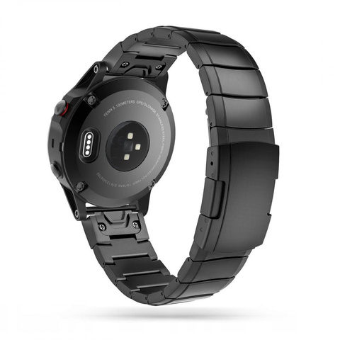 Bransoleta stalawa Steelband do Garmin Fenix 3 / 5X / 3HR / 5X Plus / 6X / 6X PRO / 7X Black