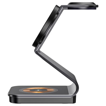 БЕЗДРОТОВИЙ ЗАРЯДНИЙ ПРИСТРІЙ TECH-PROTECT QI15W-A29 3IN1 МАГНІТНИЙ MAGSAFE ЧОРНИЙ