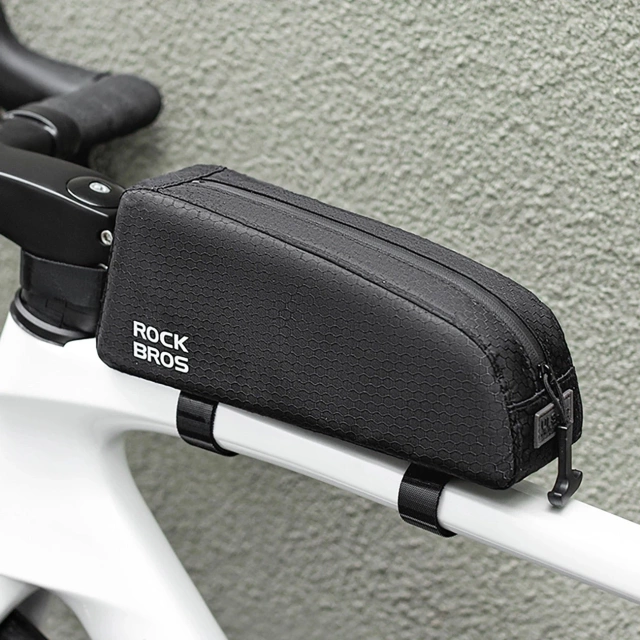 Rockbros 0.9l wasserdichte Fahrradtasche für Rahmen-Oberrohr - Schwarz