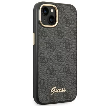 Etui Guess GUHCP14SHG4SHK do Apple iPhone 14 6,1" czarny/black hard case 4G Vintage Gold Logo