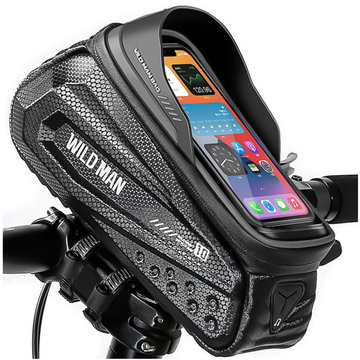 Велосипедна сумка Wildman Front Frame Bicycle Bag ES10X handlebar holder for phone 1.2l Black