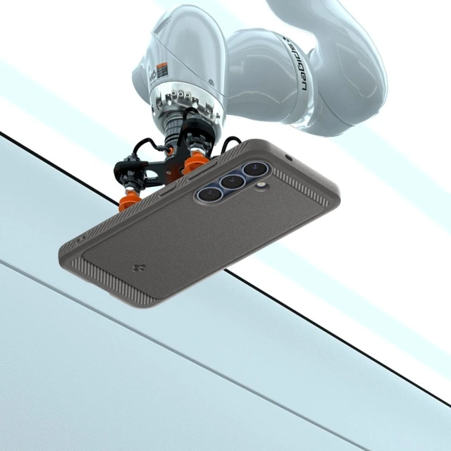 Чохол для Samsung Galaxy S25 Marble Gray Spigen Rugged Armor Mag MagSafe