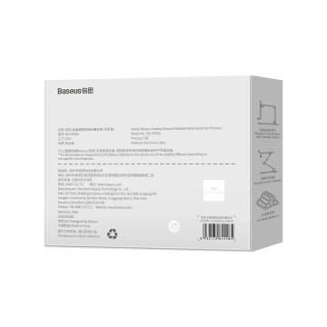 Baseus Desktop Biaxial Skladací kovový stojan na smartfón sivý (LUSZ000013)