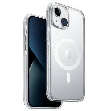 UNIQ Combat Case for iPhone 14 6.1" Magclick Charging transparent/dove satin clear