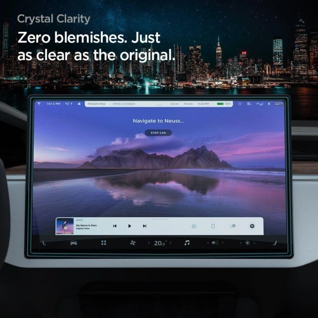 Tvrdené sklo Spigen Glas.tr "EZ FIT" Tesla Model X 2022 / Model S 2021 čierne