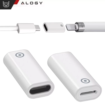 Alogy Magnetischer Stylus-Stift, Notiz- und Skizzenstift für Apple iPad Pro/Air/Mini, Weiß